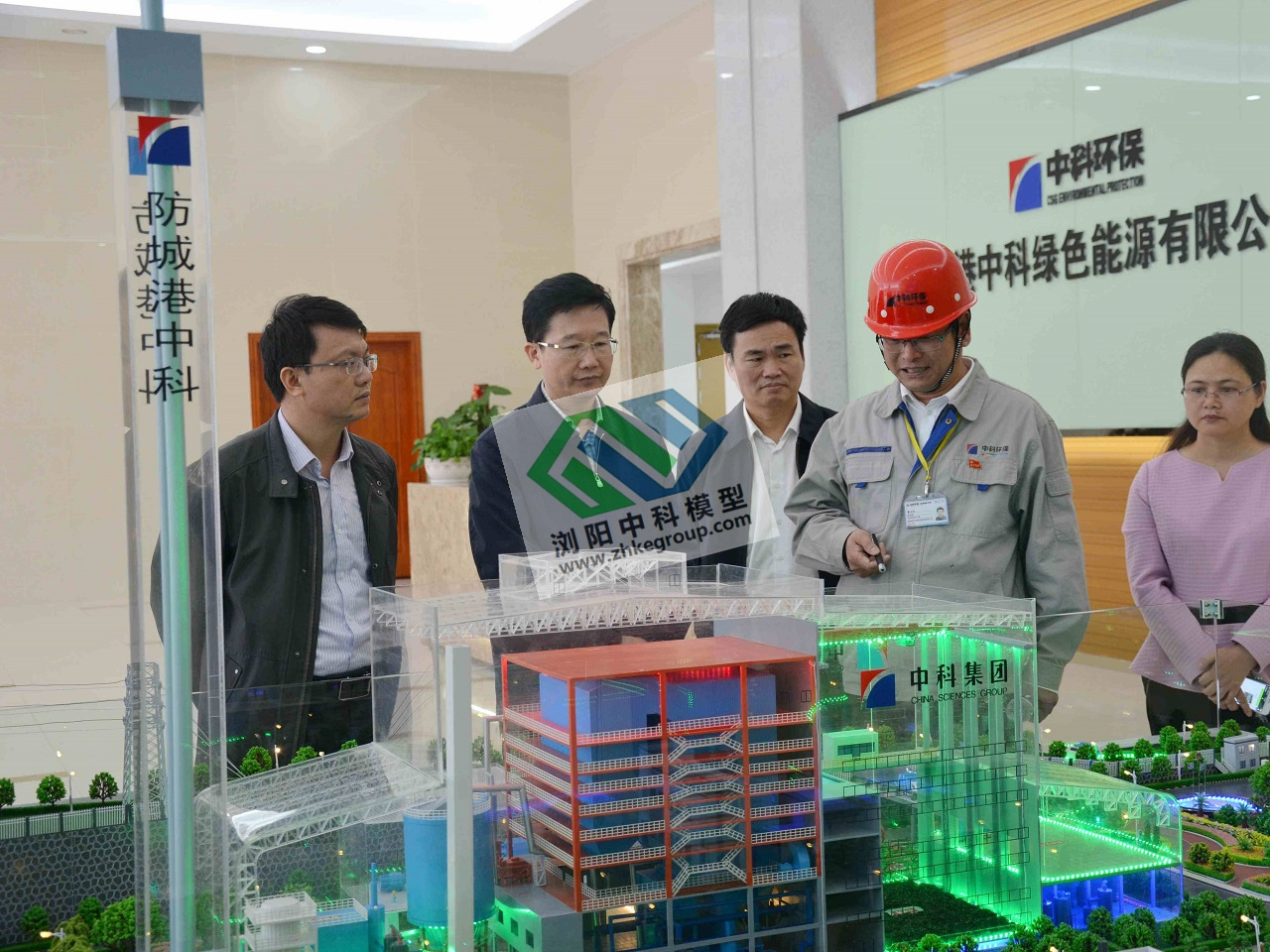 来宾垃圾焚烧发电厂厂区沙盘模型