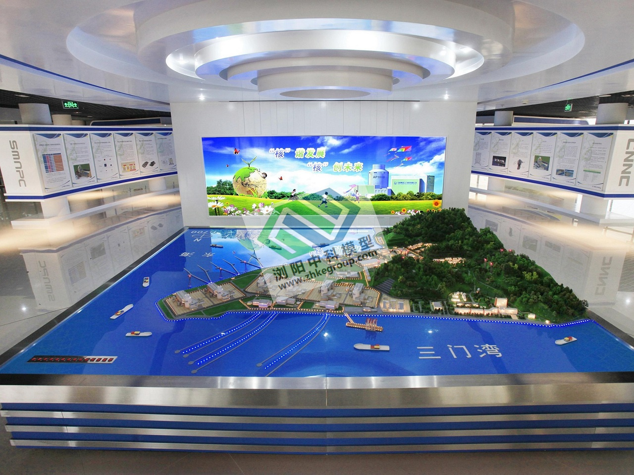 核电展厅厂区沙盘模型