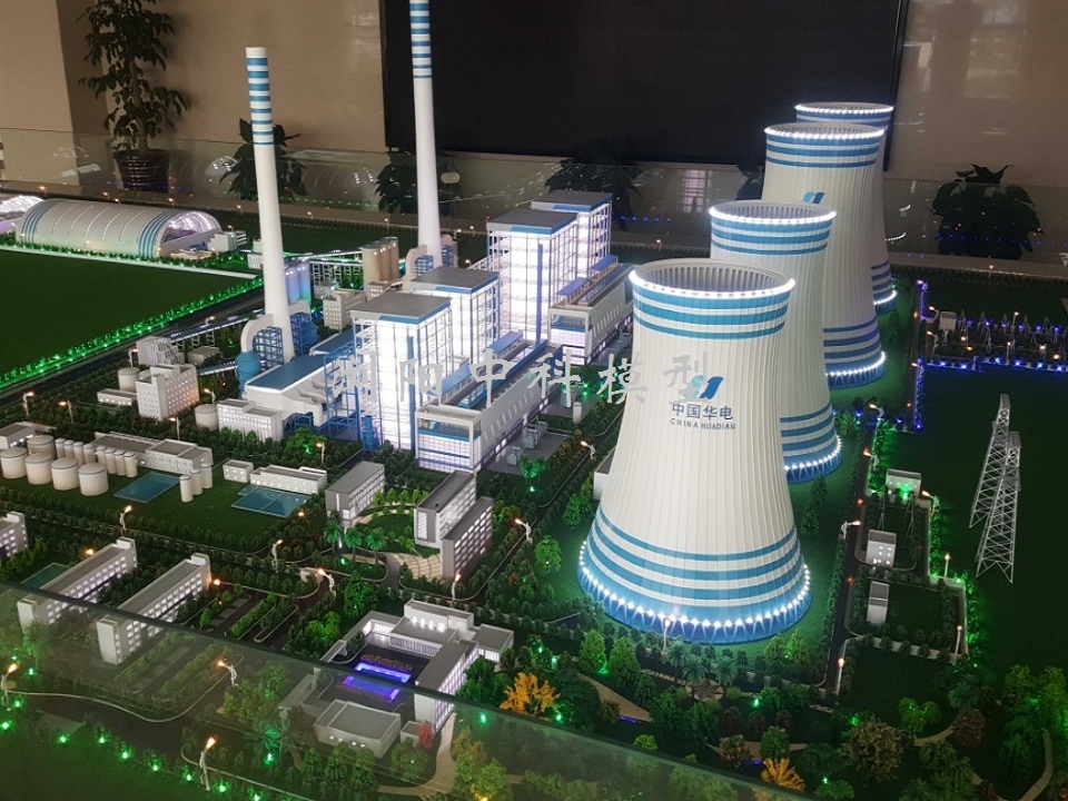 荆州江陵发电厂模型