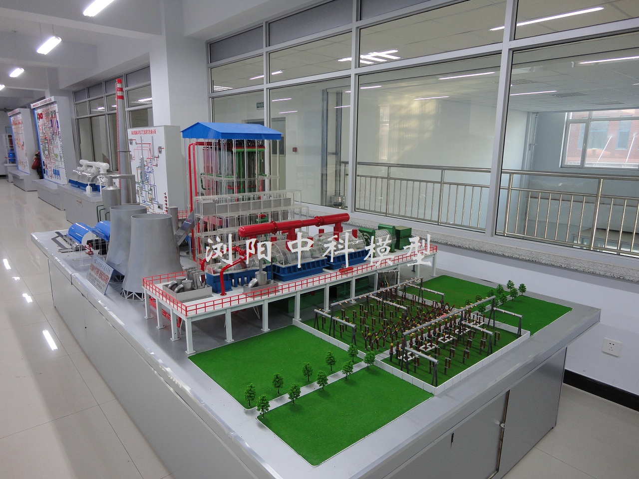 内蒙古机电院电厂热能电力实训室模型
